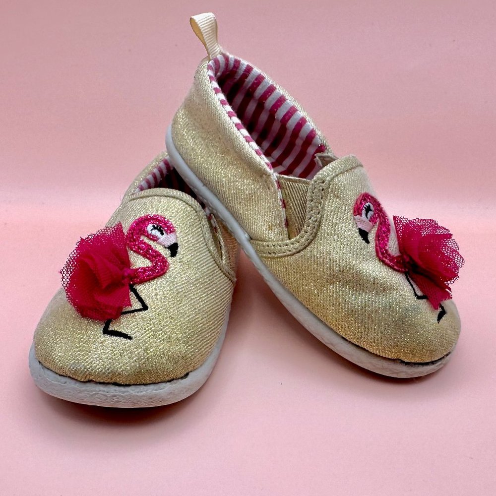Toddler Size 6 Wonder Nation Flamingo Shoes - Play Condition